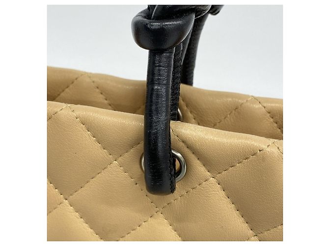 Chanel Cambon Tote Tasche Schwarz Beige - Ansicht 9