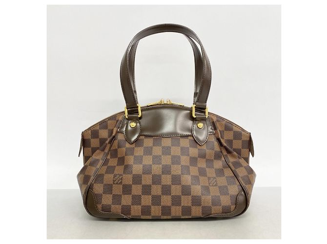 Borsa Louis Vuitton Damier Verona PM in Ebano Damier ebene - vista 10