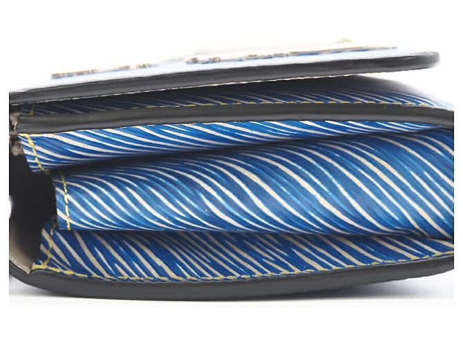 Portafoglio a Catena Epi Denim Louis Vuitton Blu - vista 8