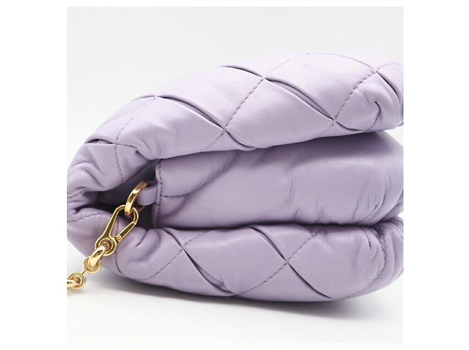 Borsa Puffer in Agnello Goya Loewe Porpora - vista 7