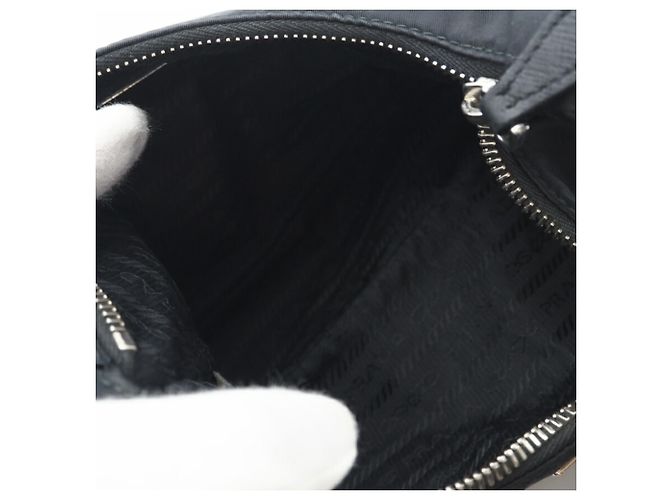 Borsa a Spalla in Pelle Saffiano Prada Nero - vista 12