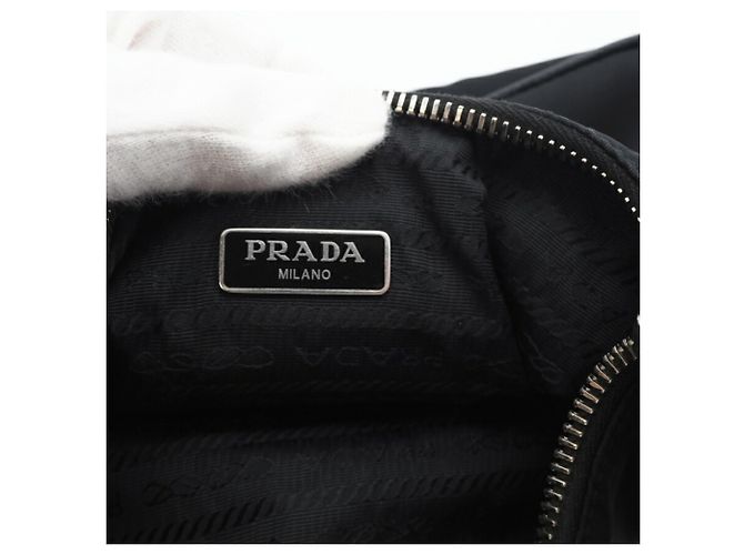 Borsa a Spalla in Pelle Saffiano Prada Nero - vista 13