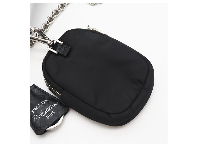 Borsa a Spalla in Pelle Saffiano Prada Nero - vista 4