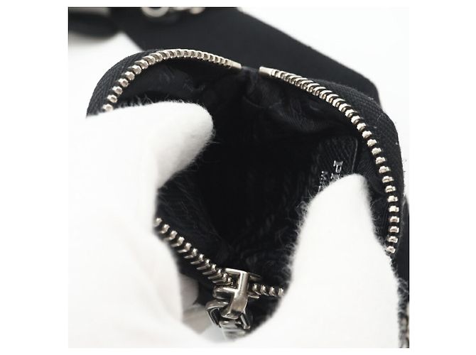 Borsa a Spalla in Pelle Saffiano Prada Nero - vista 5
