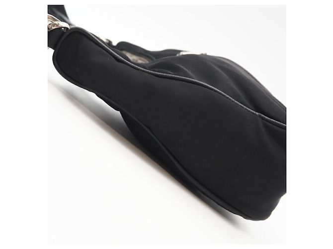 Borsa a Spalla in Pelle Saffiano Prada Nero - vista 8