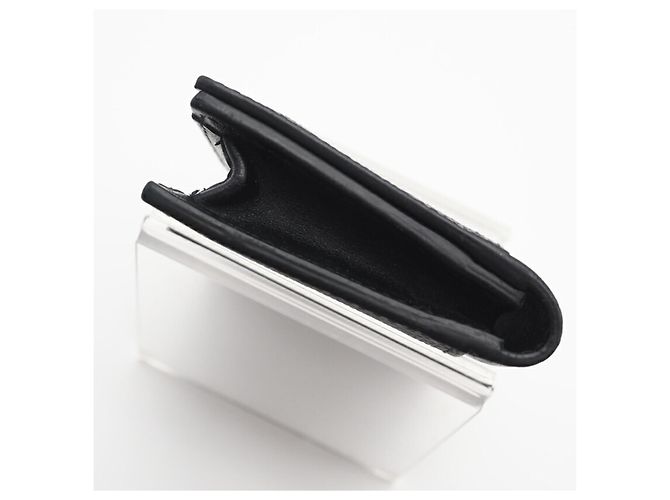 Prada Saffiano Leder Kartenetui Schwarz - Ansicht 8