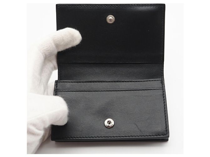 Prada Saffiano Leder Kartenetui Schwarz - Ansicht 9