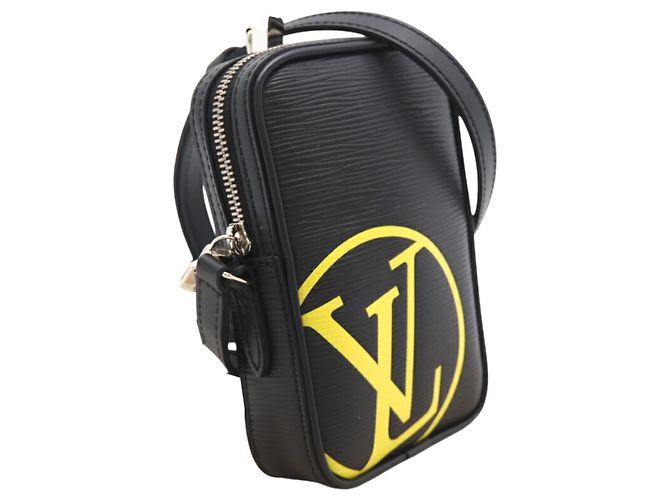 Borsa a Spalla Danube PM Epi Louis Vuitton Nero Giallo - vista 3