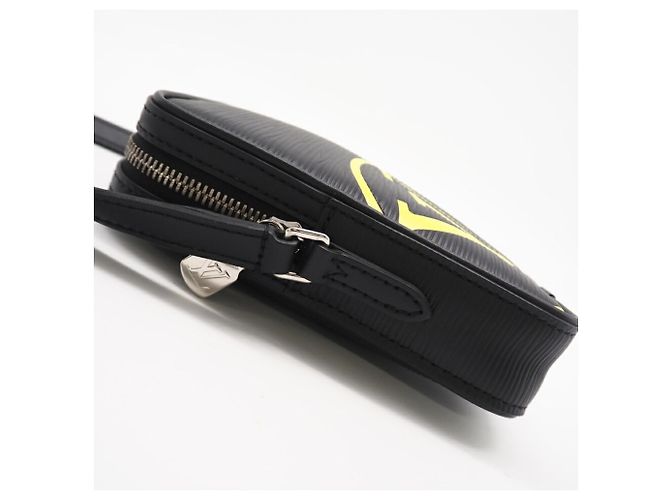 Borsa a Spalla Danube PM Epi Louis Vuitton Nero Giallo - vista 6