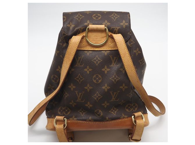 Louis Vuitton Monogram Mini Montsouris Rucksack Braun - Ansicht 3