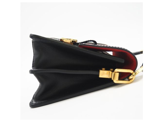 Borsa a Spalla MINI Dauphine Monogram Louis Vuitton Marrone Rosso - Ansicht 6