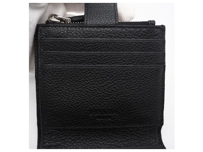 Billetera compacta triangular Vitello Micrograin de Prada - Ansicht 17