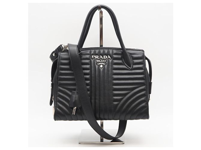 Bolsa de couro Prada Esplanade com alça dupla - vista 2