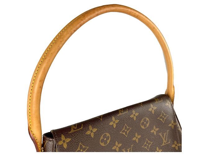 Borsa a Spalla Mini Looping Monogramma Louis Vuitton Marrone - vista 10