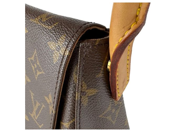Borsa a Spalla Mini Looping Monogramma Louis Vuitton Marrone - vista 7