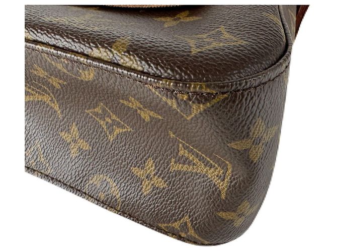Borsa a Spalla Mini Looping Monogramma Louis Vuitton Marrone - vista 9