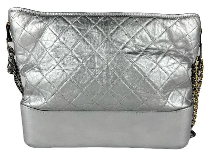 Schultertasche Gabrielle von Chanel Silber - Ansicht 3