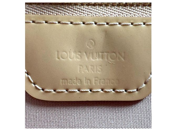 Borsa Louis Vuitton Monogram Vernis Wilshire PM Beige - vista 11