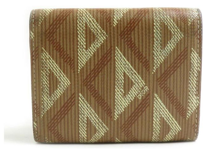 Billetera de cuero marrón para hombre Christian Dior Castaño - vista 2
