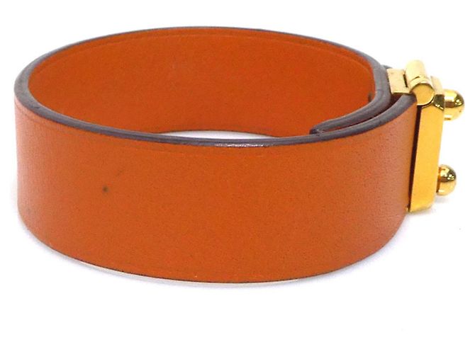 Bracciale in pelle Sac Adepeche di Hermès Arancione - vista 2