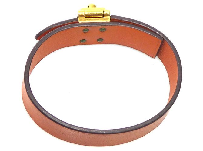 Bracciale in pelle Sac Adepeche di Hermès Arancione - vista 5