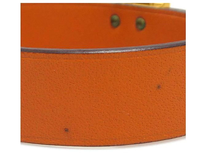 Bracciale in pelle Sac Adepeche di Hermès Arancione - vista 6