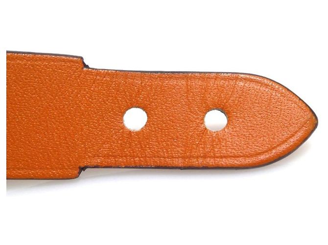 Bracciale in pelle Sac Adepeche di Hermès Arancione - vista 8