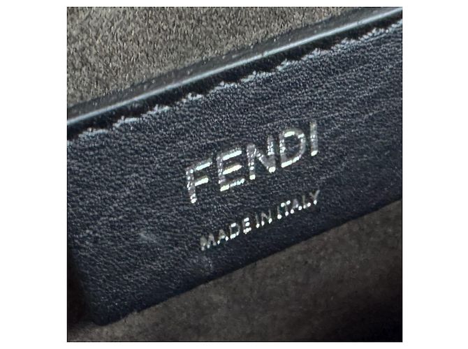 Borsa a Spalla in Pelliccia Fendi Canayef Rosso - vista 11