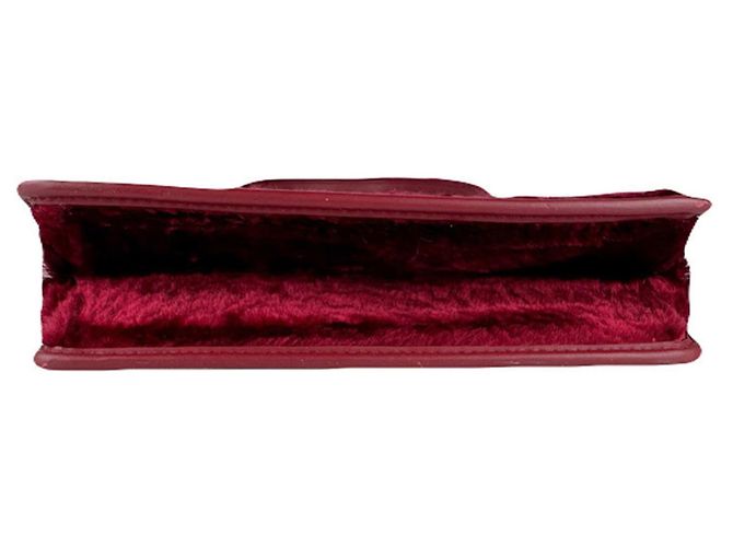 Borsa a Spalla in Pelliccia Fendi Canayef Rosso - vista 4