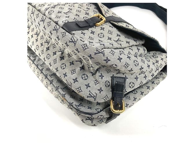 Borsa Messenger Mini Sac Maman Monogramma Louis Vuitton Blu navy - vista 6