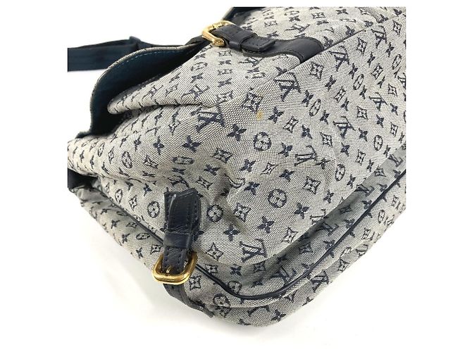 Borsa Messenger Mini Sac Maman Monogramma Louis Vuitton Blu navy - vista 7