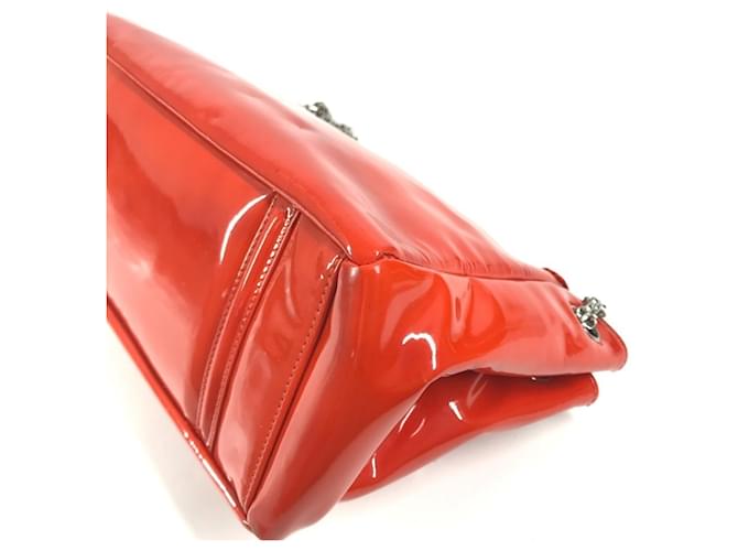 Borsa a Spalla Chanel CC Coco Mark Logo Rosso Arancione - vista 10
