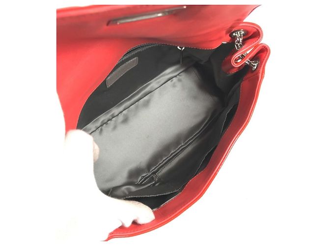 Borsa a Spalla Chanel CC Coco Mark Logo Rosso Arancione - vista 11