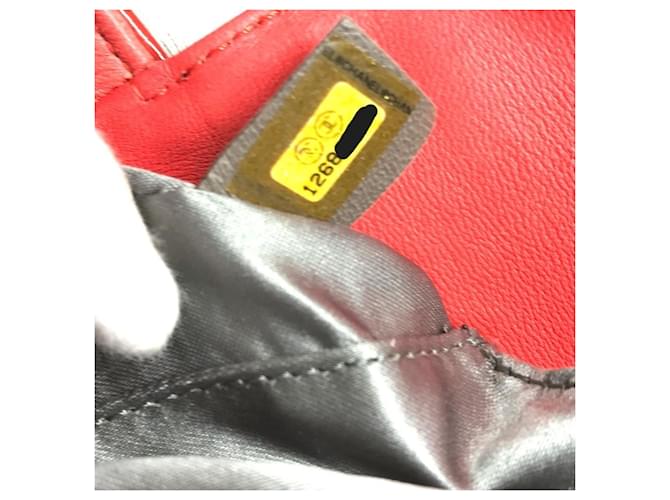 Borsa a Spalla Chanel CC Coco Mark Logo Rosso Arancione - vista 12