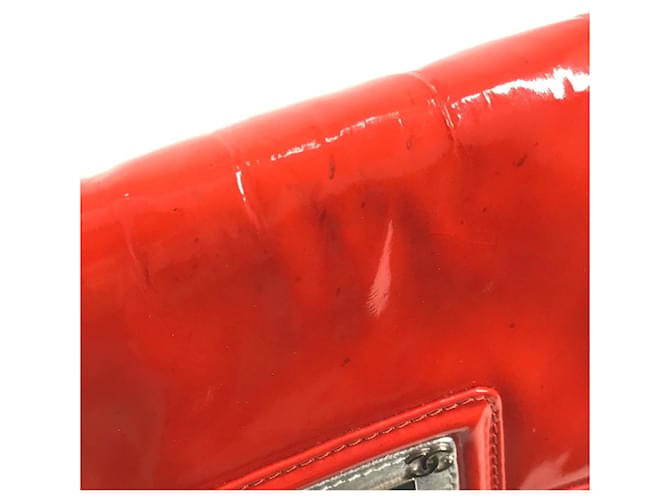 Borsa a Spalla Chanel CC Coco Mark Logo Rosso Arancione - vista 14