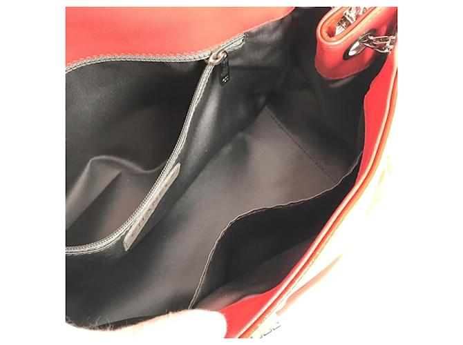 Borsa a Spalla Chanel CC Coco Mark Logo Rosso Arancione - vista 17