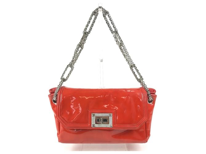 Borsa a Spalla Chanel CC Coco Mark Logo Rosso Arancione - vista 2