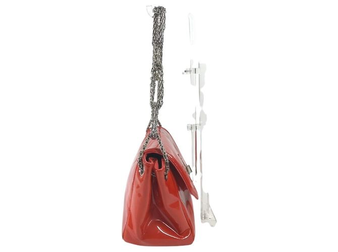 Borsa a Spalla Chanel CC Coco Mark Logo Rosso Arancione - vista 4