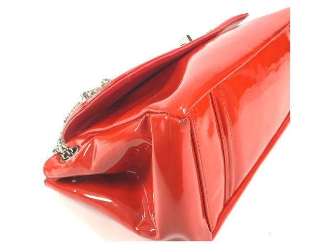 Borsa a Spalla Chanel CC Coco Mark Logo Rosso Arancione - vista 8