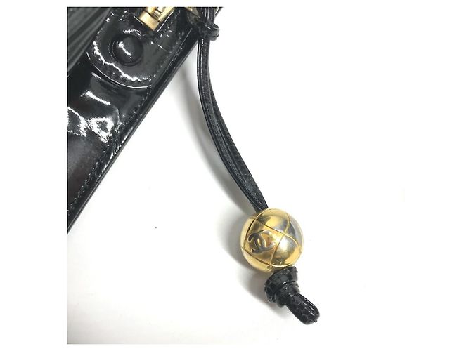 Borsa Chanel Vintage V-Stitch 2 in 1 Nero D'oro - vista 13