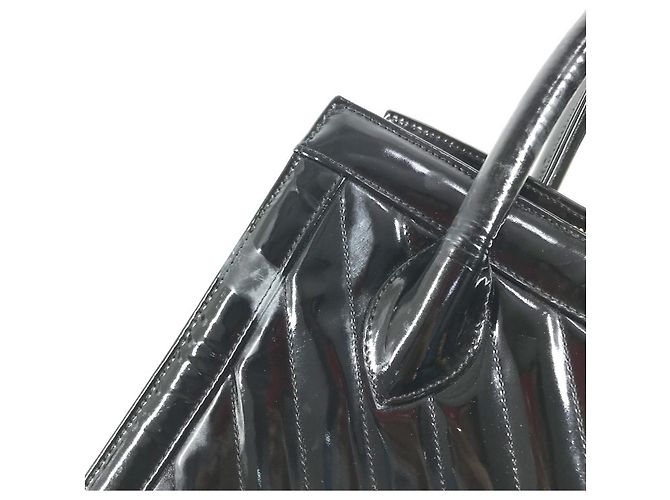 Borsa Chanel Vintage V-Stitch 2 in 1 Nero D'oro - vista 15