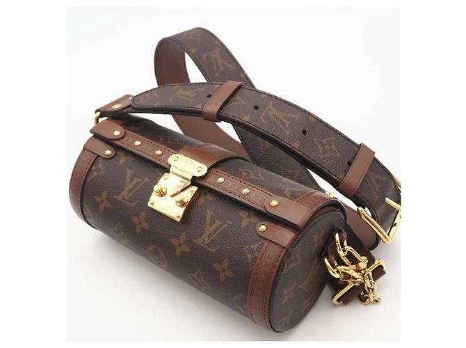 Bolsa de Ombro Papillon Trunk Monogram Louis Vuitton Marrom Monograma - vista 3