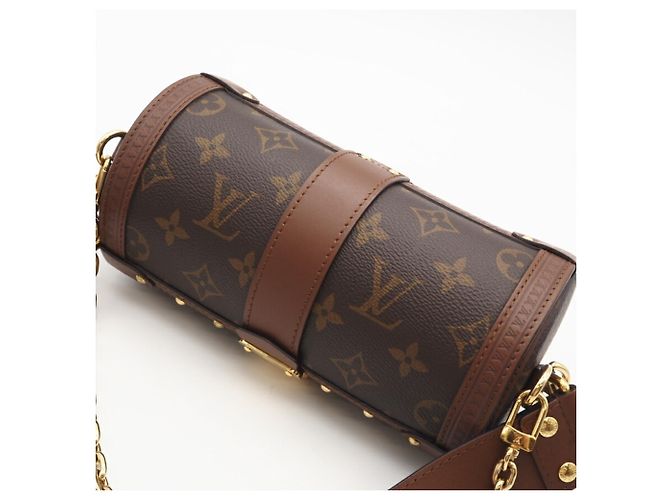 Bolsa de Ombro Papillon Trunk Monogram Louis Vuitton Marrom Monograma - vista 5