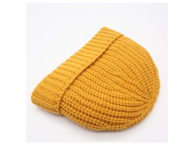 Cappello in cashmere giallo Louis Vuitton - vista 4