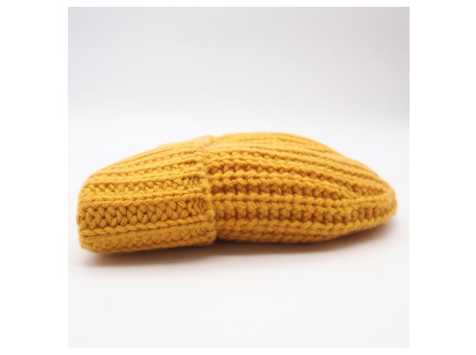 Cappello in cashmere giallo Louis Vuitton - vista 5