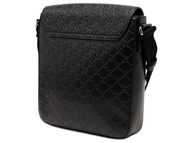 Borsa a tracolla nera Guccissima di Gucci Nero - vista 2