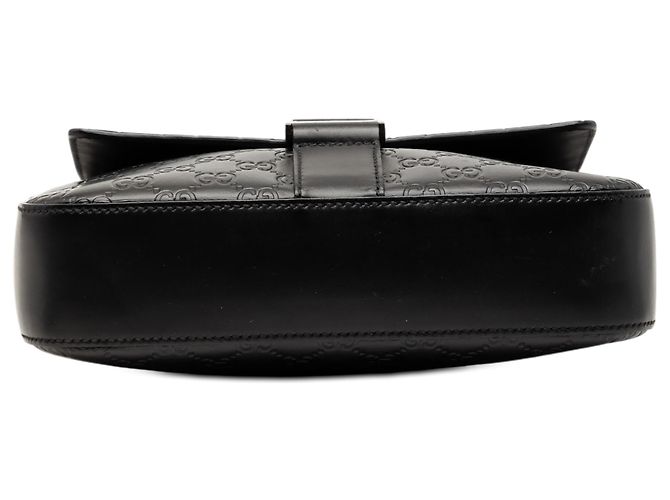 Borsa a tracolla nera Guccissima di Gucci Nero - vista 3