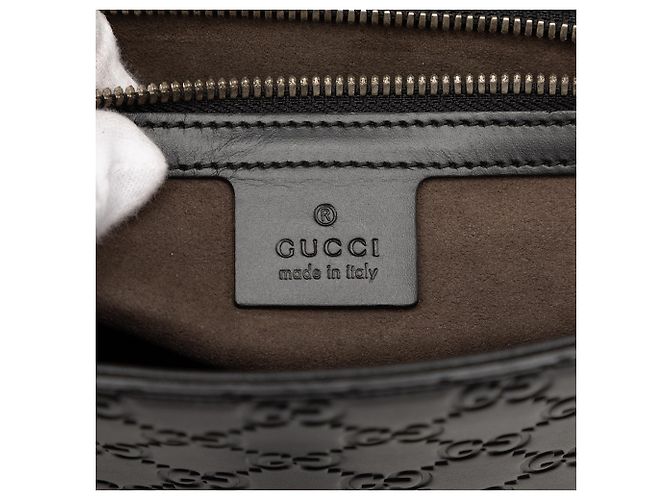 Borsa a tracolla nera Guccissima di Gucci Nero - vista 5