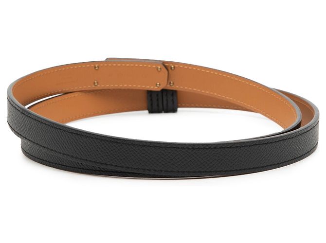 Hermès Schwarz Epsom Kelly 18 Gürtel - Ansicht 3