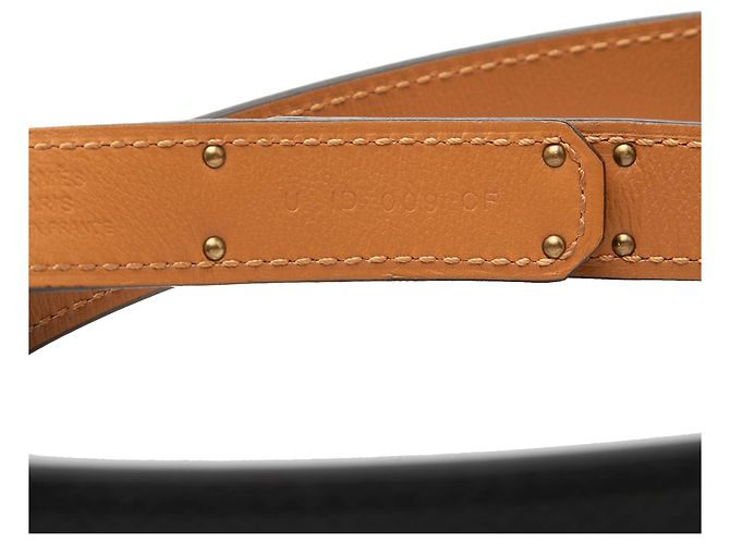 Hermès Schwarz Epsom Kelly 18 Gürtel - Ansicht 5